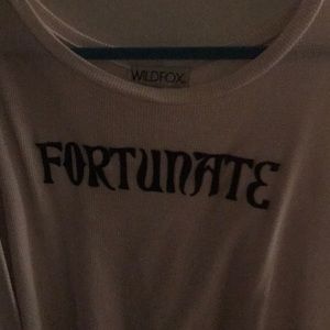 WILDFOX WHITE OVERSIZED LONG SLEEVED SWEATER